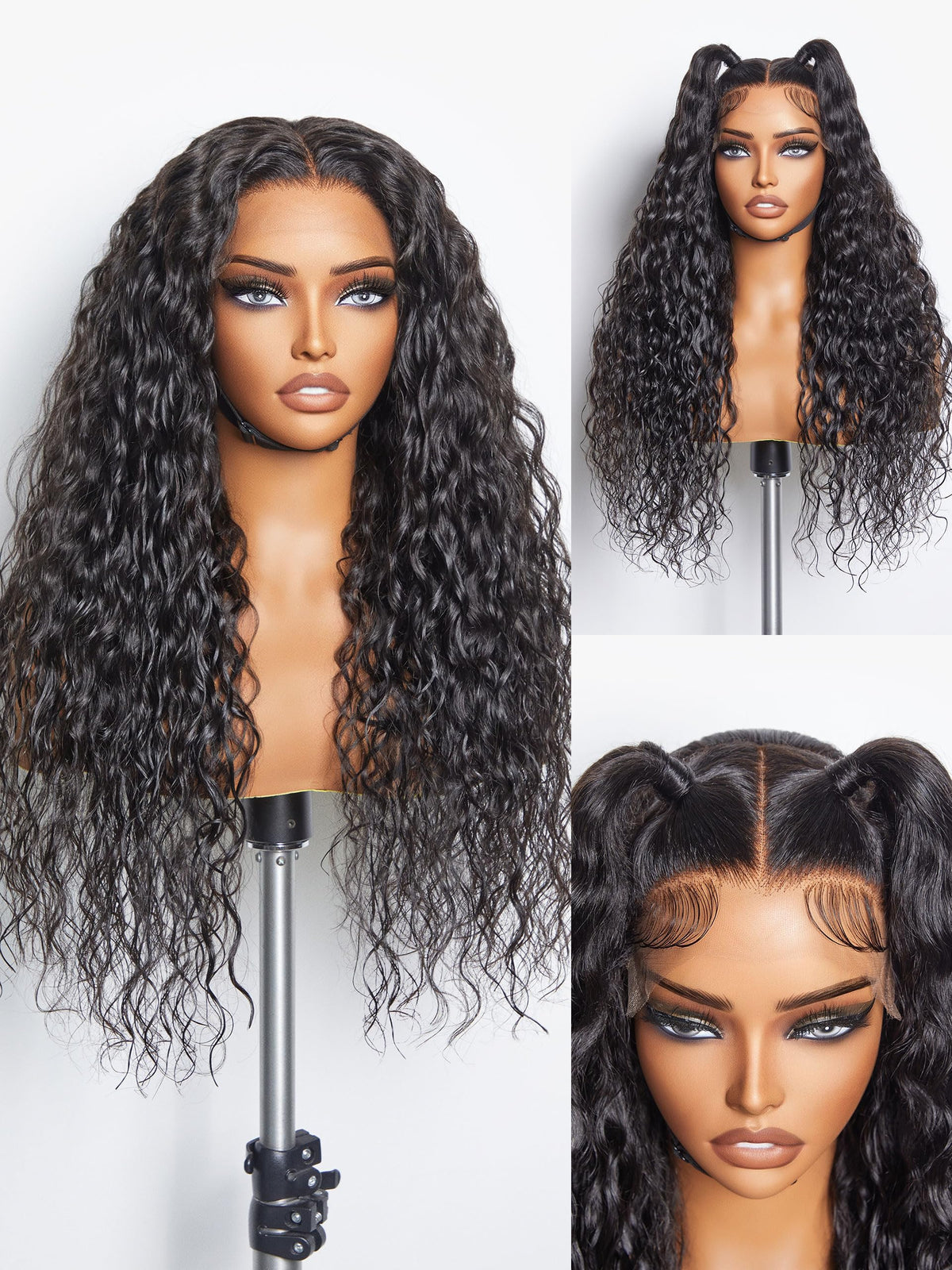 Luvme Hair 16&quot; Water Wave Glueless Hd Lace Front Wig - 7X6 Partingmax, Side Parted