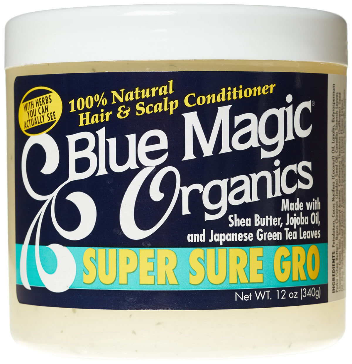 Blue Magic Super Sure Hair Growth Product - 12 Oz, Nourishing Formula For Thicker Hair