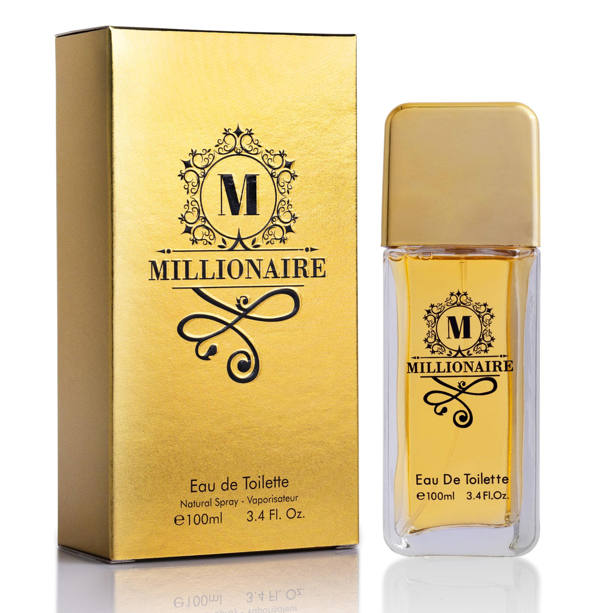 Urban Collection Millionaire Eau De Toilette 3.4 Fl Oz - Citrus, Woody & Spicy - Vegan & Cruelty