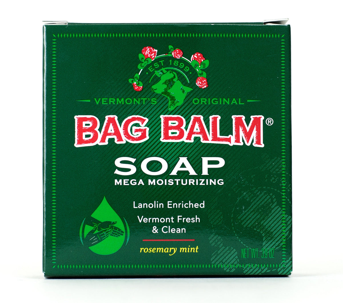 Bag Balm Mega Moisturising Soap - 3 Oz Green Plastic Pack, Vermont'S Original Skin Care