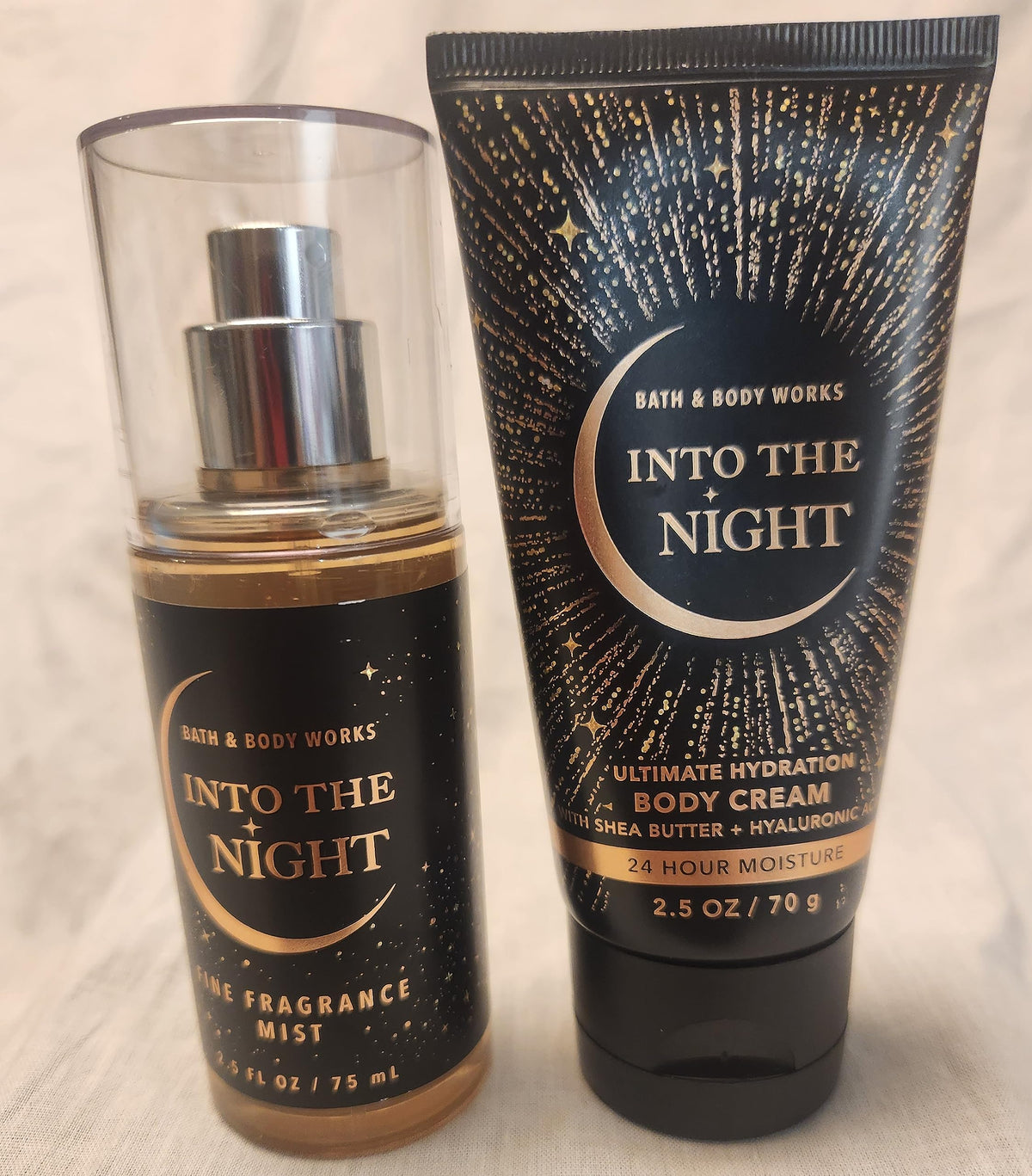 Bath And Body Into The Night Mini Purse Size Body Care Set - Fine Fragrance Mist & Body Cream