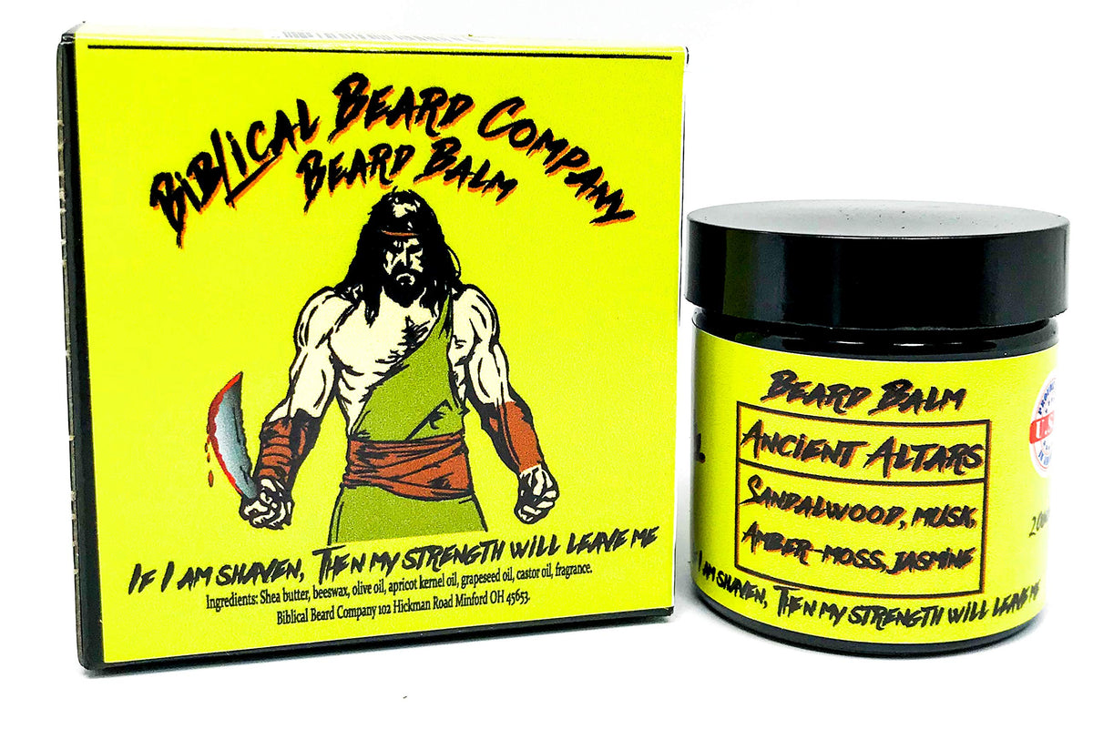 Biblical Beard Company Beard Balm - Ancient Altars Scent, 2 Fl Oz - Made In Usa