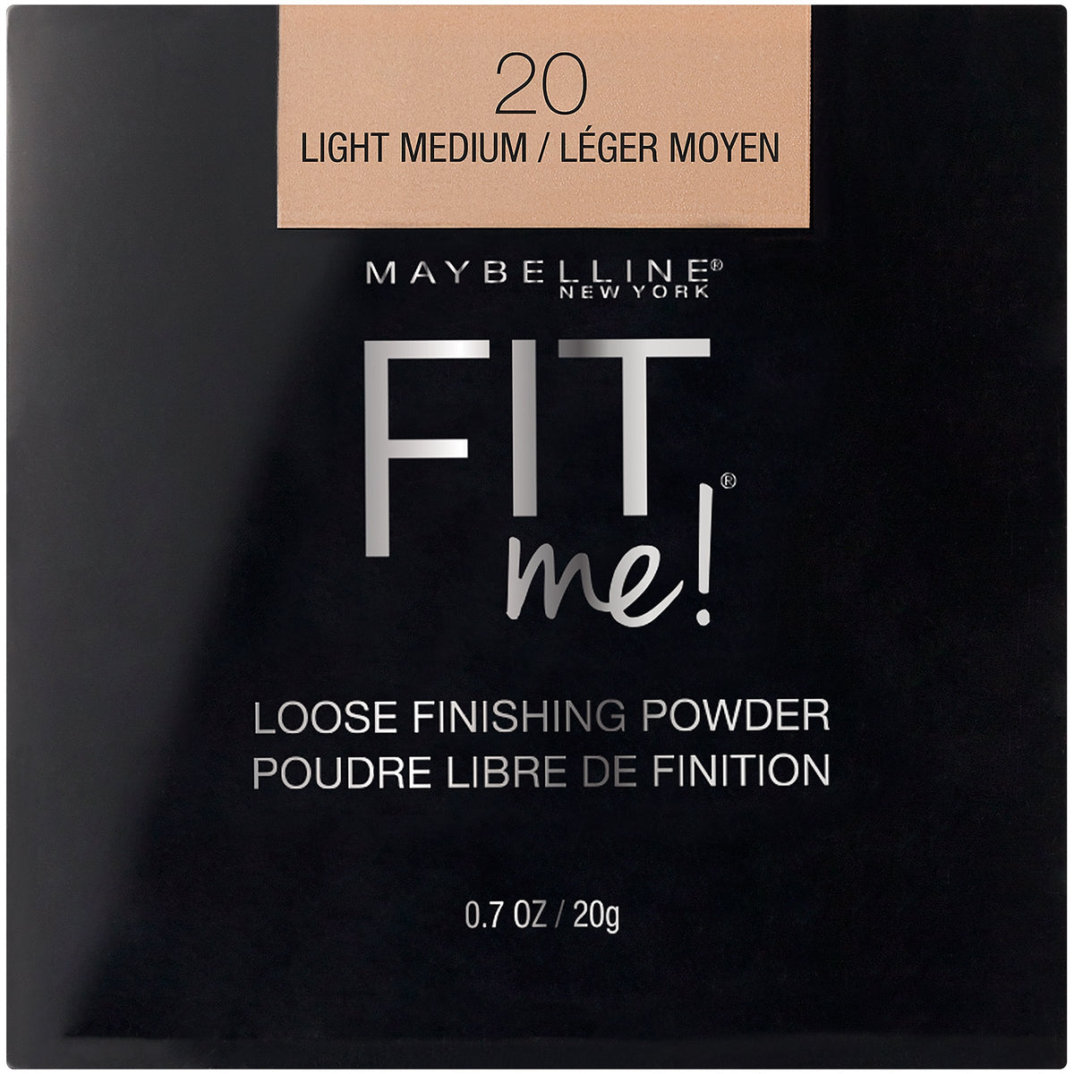 Maybelline Fit Me Loose Finishing Powder, Light Medium, 0.7 Ounce - Matte Finish, Lightweight