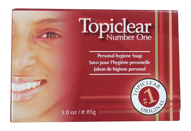 Topiclear Number One Soap - 3 Ounce, Gentle Cleansing Bar For Clear Skin