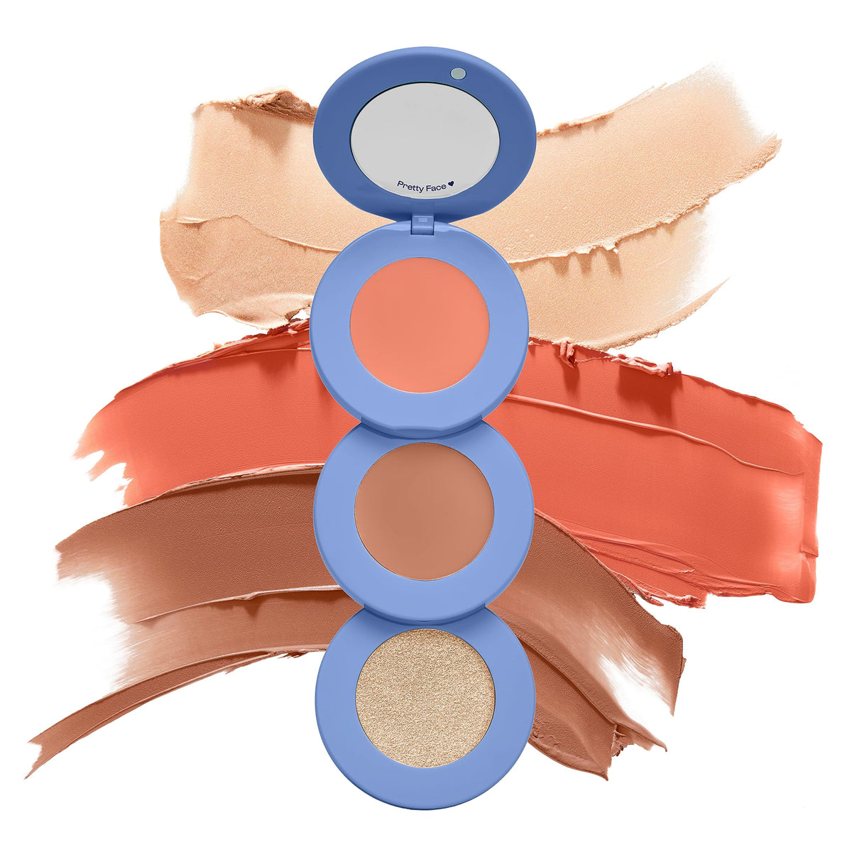 Alleyoop Sunkissed Multi-Use Face Palette - Blush, Bronzer, Highlighter, Vegan, Cruelty-Free