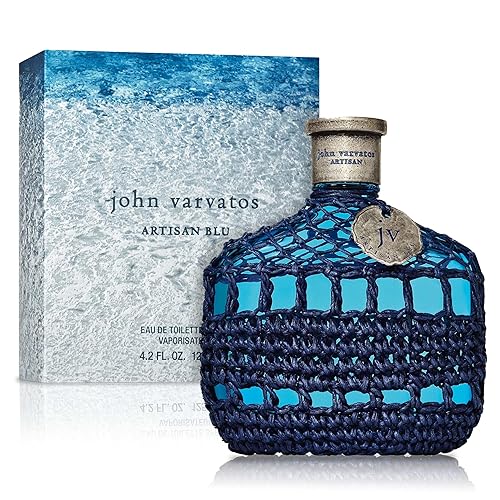 John Varvatos Artisan Blu Eau De Toilette Spray, Marine Fougere Scent, 4.2 Fl Oz