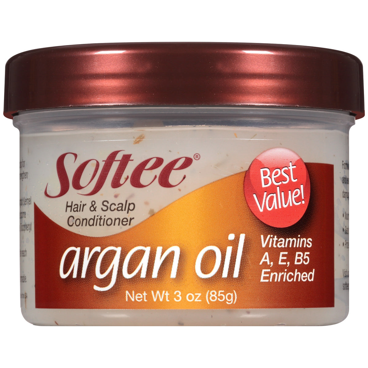 Softee Argan Oil Hair And Scalp Conditioner, 3 Ounce - Moisturizing Treatment For Healthy Hair