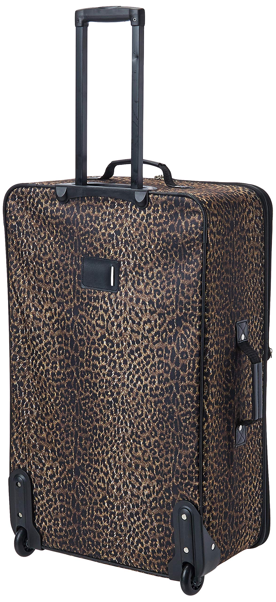 Rockland Jungle Softside Luggage Set, Leopard, 4-Piece (14/19/24/28) - Durable Polyester