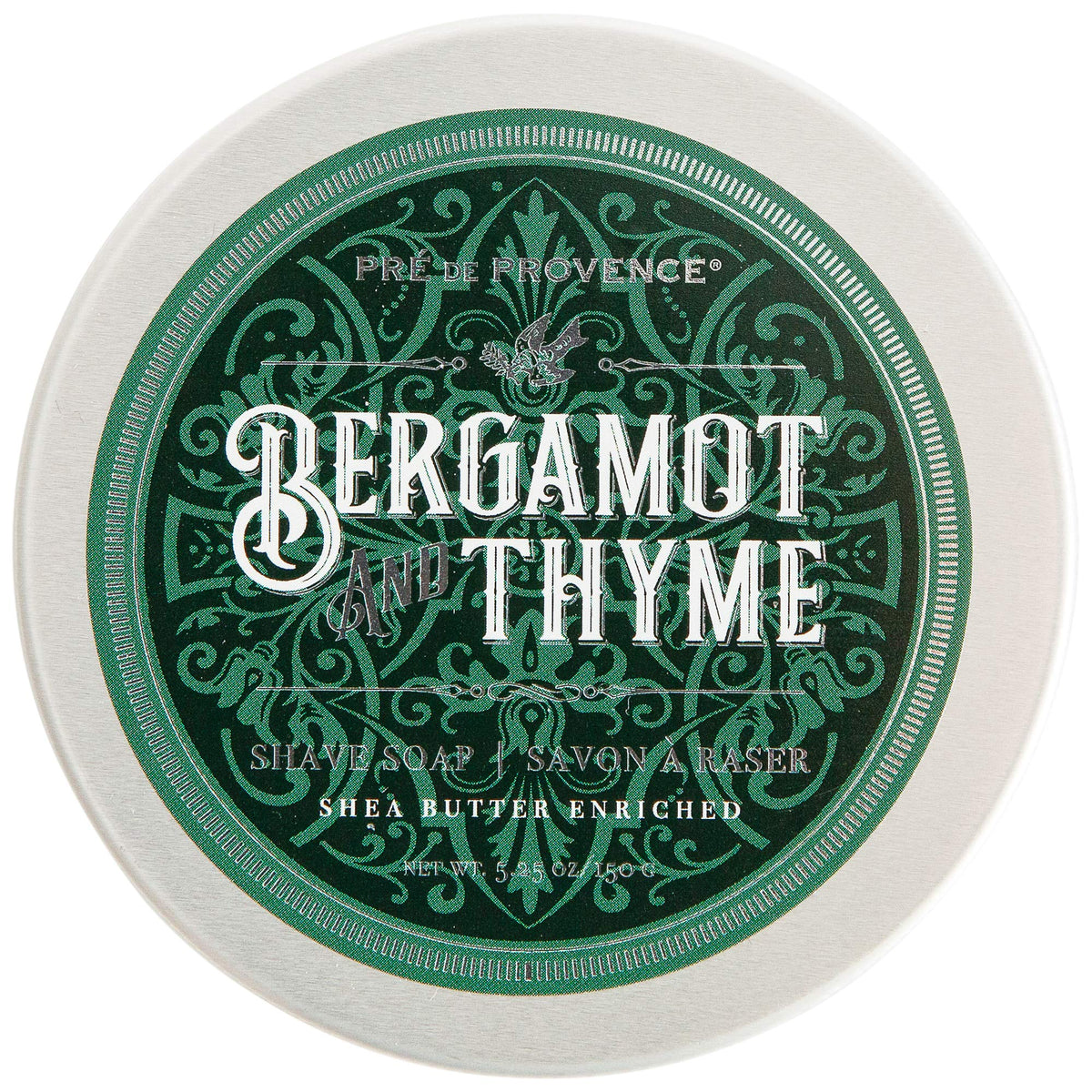 Pre De Provence Bergamot & Thyme Men'S Fragrance Collection Shave Soap, 150G Tin