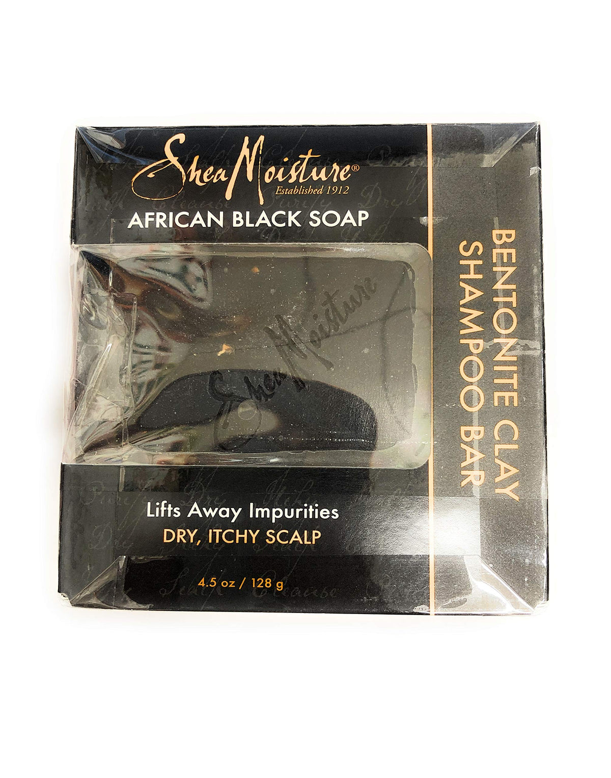 Sheamoisture African Black Soap Clay Shampoo Bar - 4.5 Oz Natural Cleanser