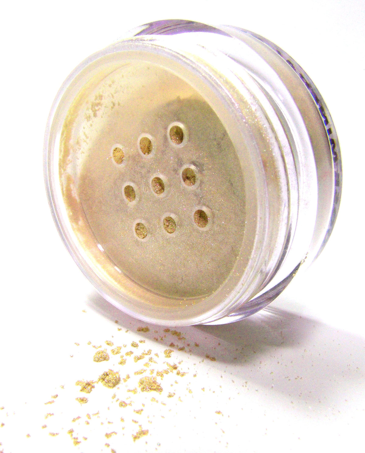 Pure Ziva Full Moon Nude Beige Gold Shimmer Loose Powder Eyeshadow - Vegan & Talc Free, 0.05 Oz