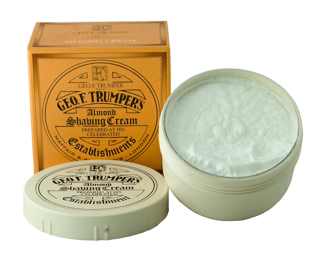 Geo F. Trumper Almond Shaving Cream Jar - 7 Ounce Moisturizing Shave Cream For Smooth Shave