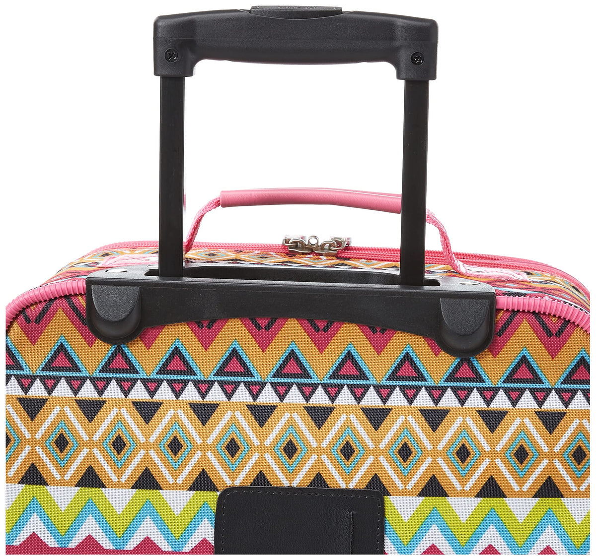 Rockland 2-Piece Softside Luggage Set, Tribal, Durable PVC/EVA, Perfect for Travel