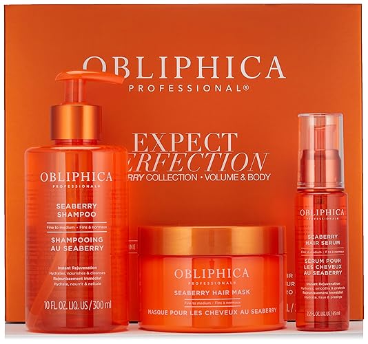 Obliphica Professional Expect Perfection Volume & Body Seaberry Collection Set For Luxurious Hair