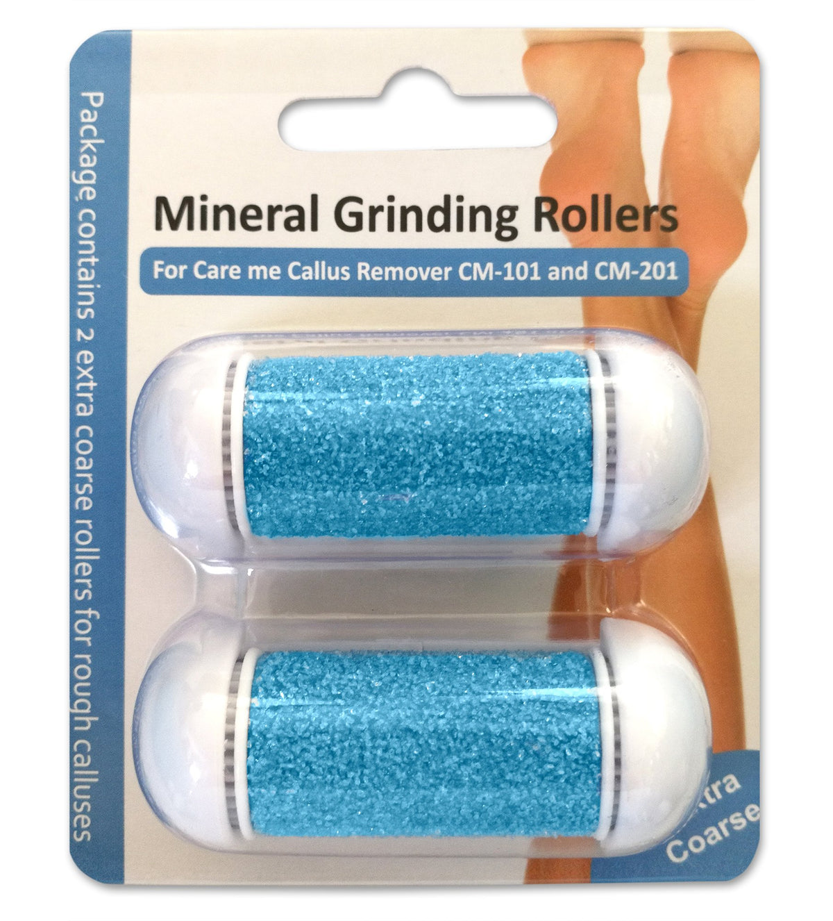 Care Me Extra Coarse Refill Rollers For Cm-201 Electric Callus Remover, 2 Pack