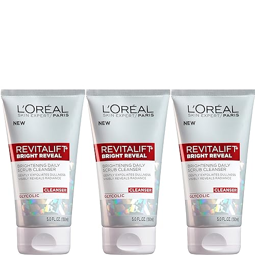 L'Oreal Paris Revitalift Bright Reveal Cleanser - 3 Count Pack For Radiant Skin