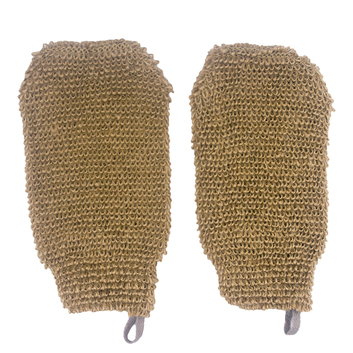 Bleu Bath Hemp Bath Mitts - 2 Pack Natural Exfoliating Shower Gloves, Machine Washable Scrubber