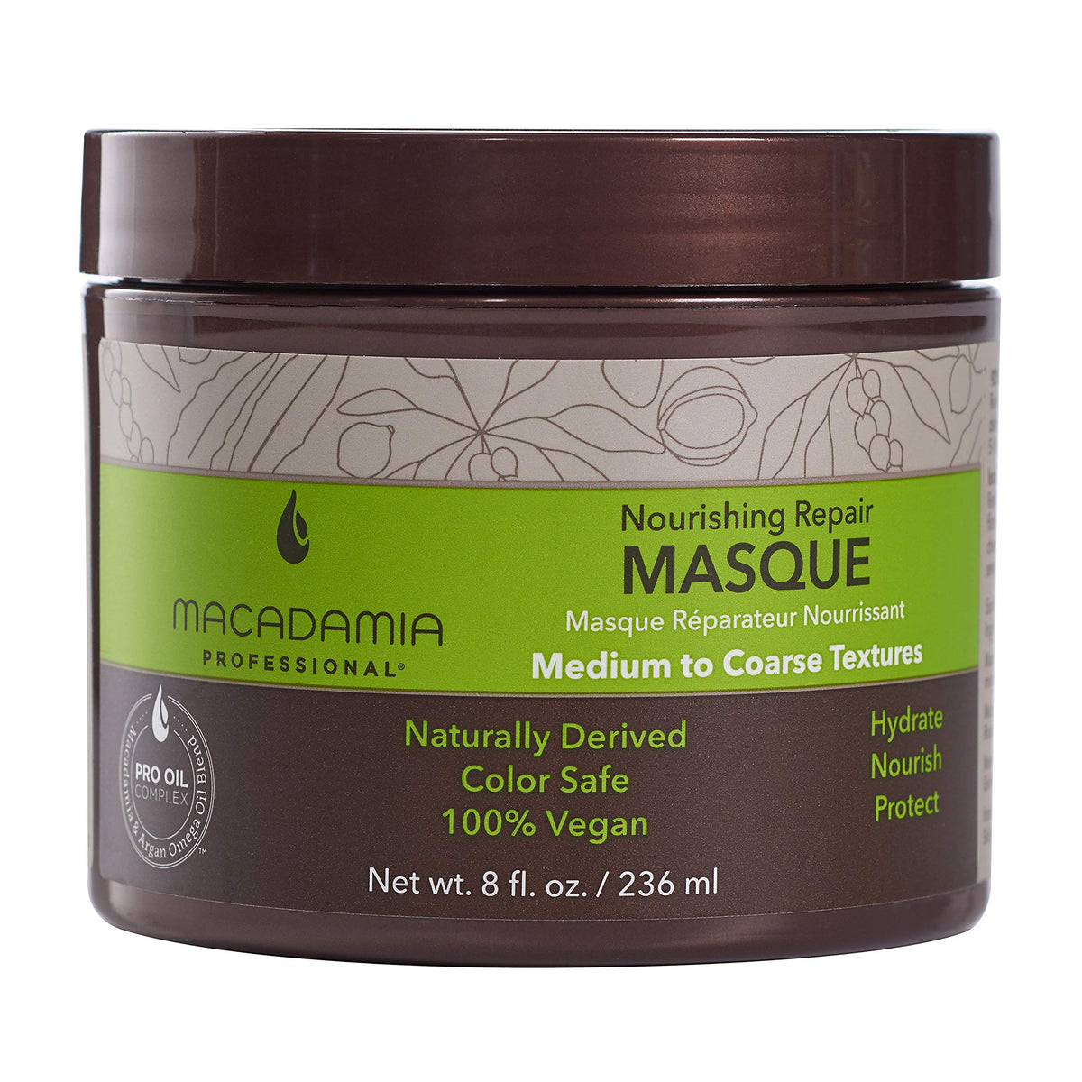 Macadamia Professional Nourishing Hair Masque - Sulfate & Paraben Free, 8 Fl Oz