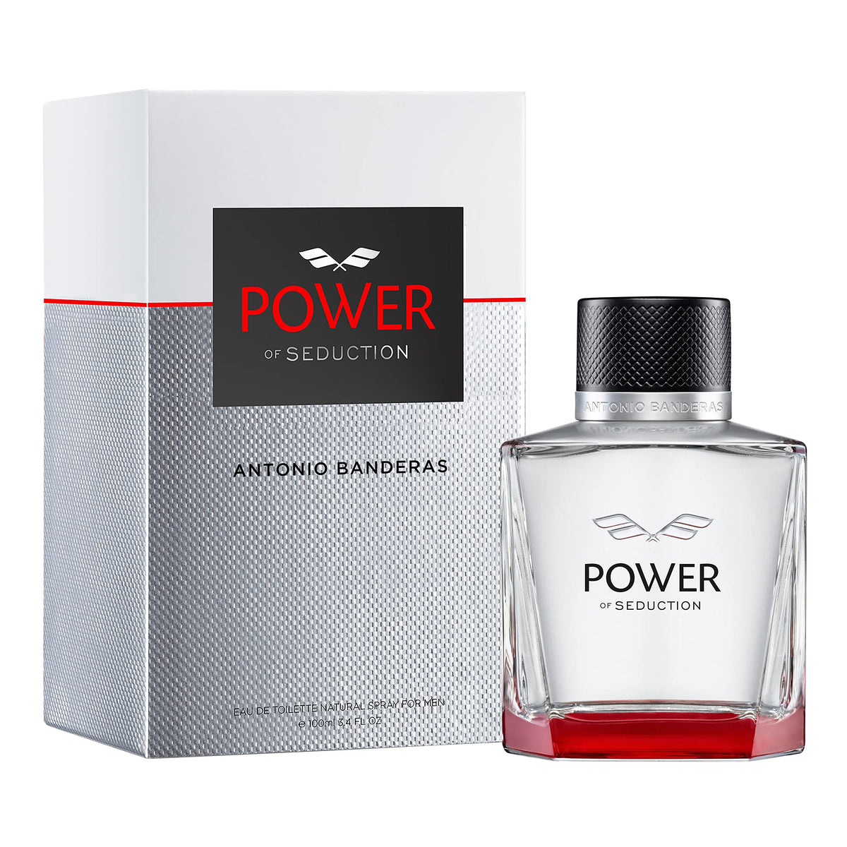 Banderas Power of Seduction EDT for Men - Long Lasting, Elegant Fragrance - 3.4 Fl Oz - Ideal for Day Wear