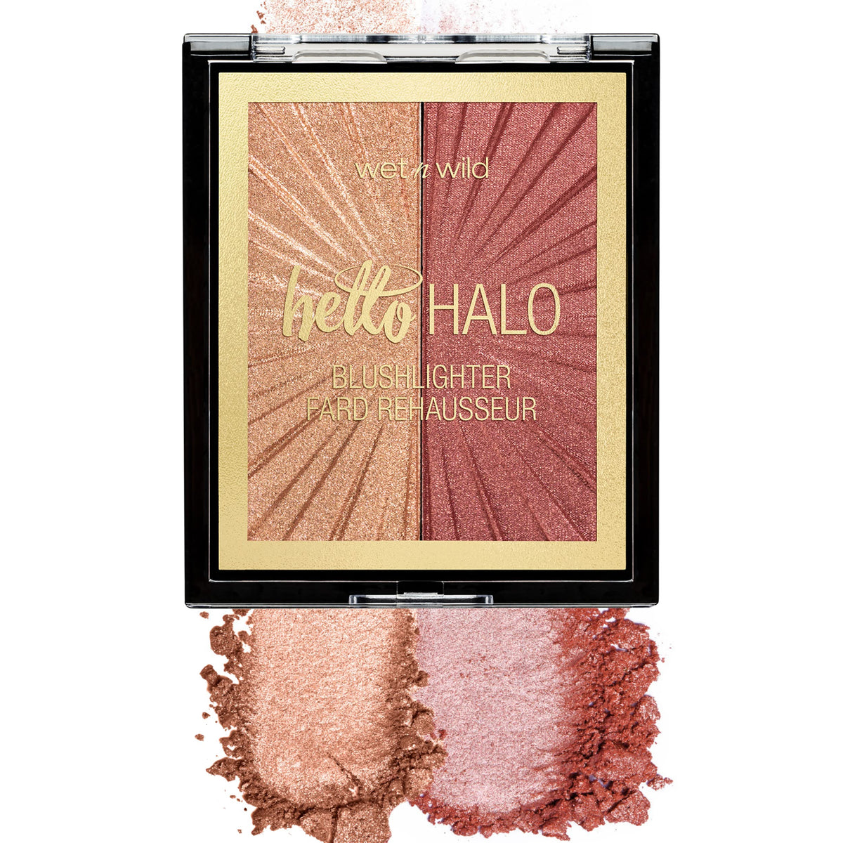 Wet N Wild Megaglo Blushlighter Set - Blendable Blush & Highlighter, Shimmery Metallic, Flash Me