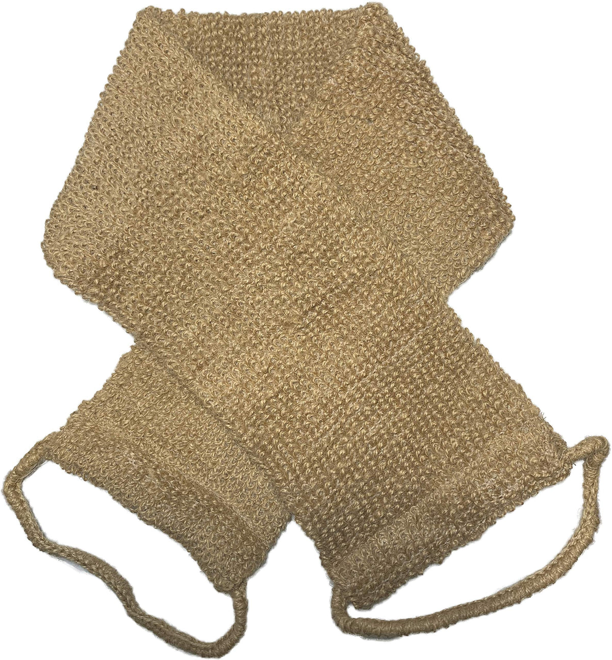 Mr.Cui'Shop Large Hemp Back Scrubber - Double Sided, Machine Washable, Deep Clean For Men & Women