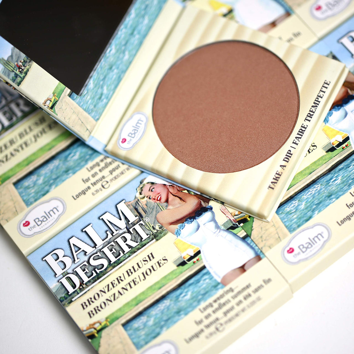 Thebalm Desert Bronzer/Blush - Long-Lasting, Natural Glow, Fade-Resistant, 0.23 Oz