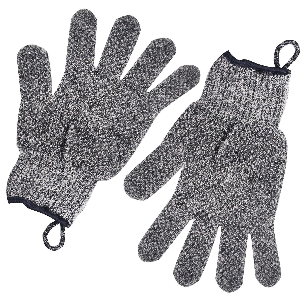 Meiyante Bamboo Charcoal Exfoliating Gloves - 1 Pair For Bath, Shower & Ingrown Hair Removal