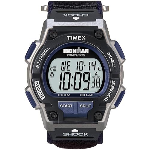 Timex Ironman Triathlon Endure 30 Watch – Black & Silver-Tone, Fast Wrap Strap, Resin