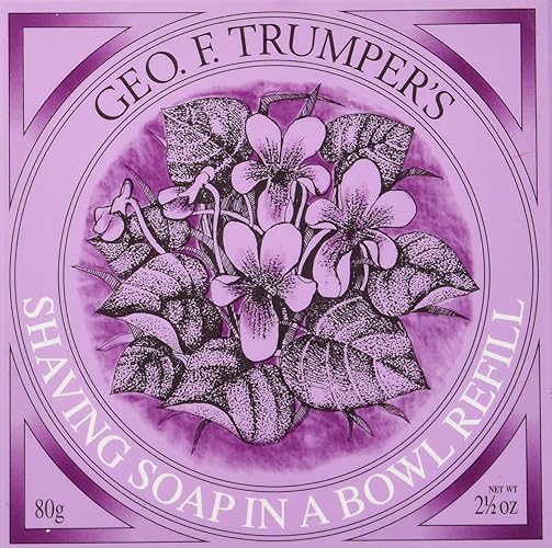 Geo F. Trumper Violet Shaving Soap Refill - 80G Bar For A Luxurious Shave Experience