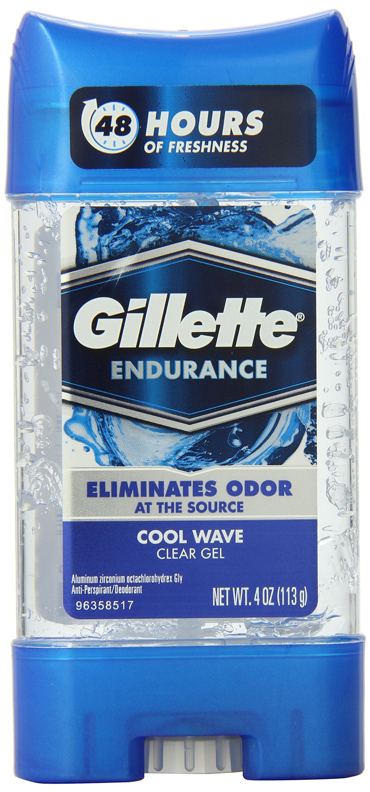 Gillette Anti-Perspirant Deodorant Clear Gel, Cool Wave - 3.8 Oz (Pack Of 3)