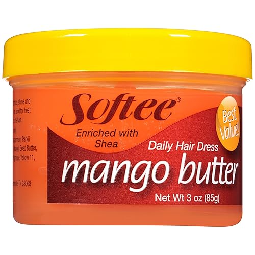 Softee Mango Shea Butter Daily Hair Dress, 3oz - Moisturizing & Nourishing Hair Care