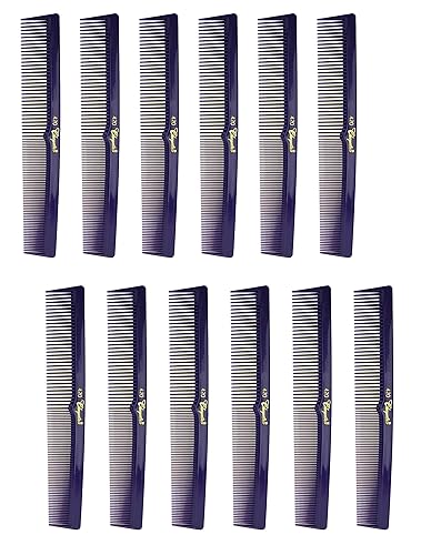 Krest 7 Inch Purple Hair Cutting Combs - Barber & Hairstylist Tools, Pack of 1