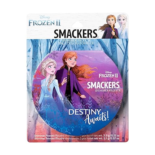 Lip Smacker Disney Frozen 2 Glitter Eyeshadow & Blush Makeup Palette - Holiday Gift For Girls