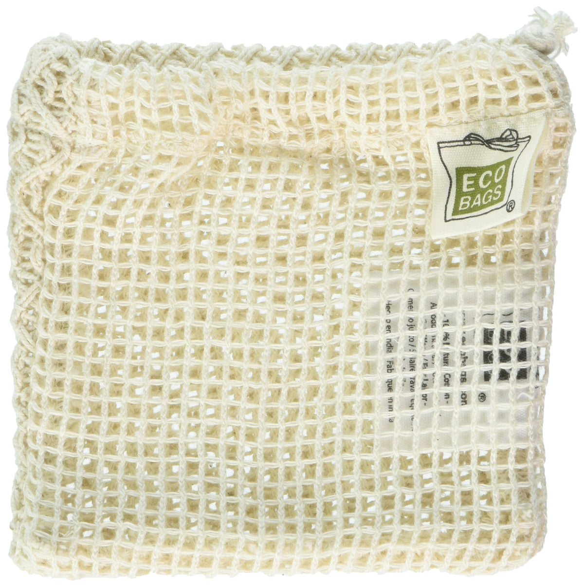 Ecobags® Natural Cotton Soap Bag, Off-White, 1 Count - Eco-Friendly Bath Accessory