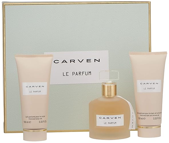 Carven Le Parfum Gift Set for Women - 3 Count Luxury Fragrance Collection, Perfect for Gifting