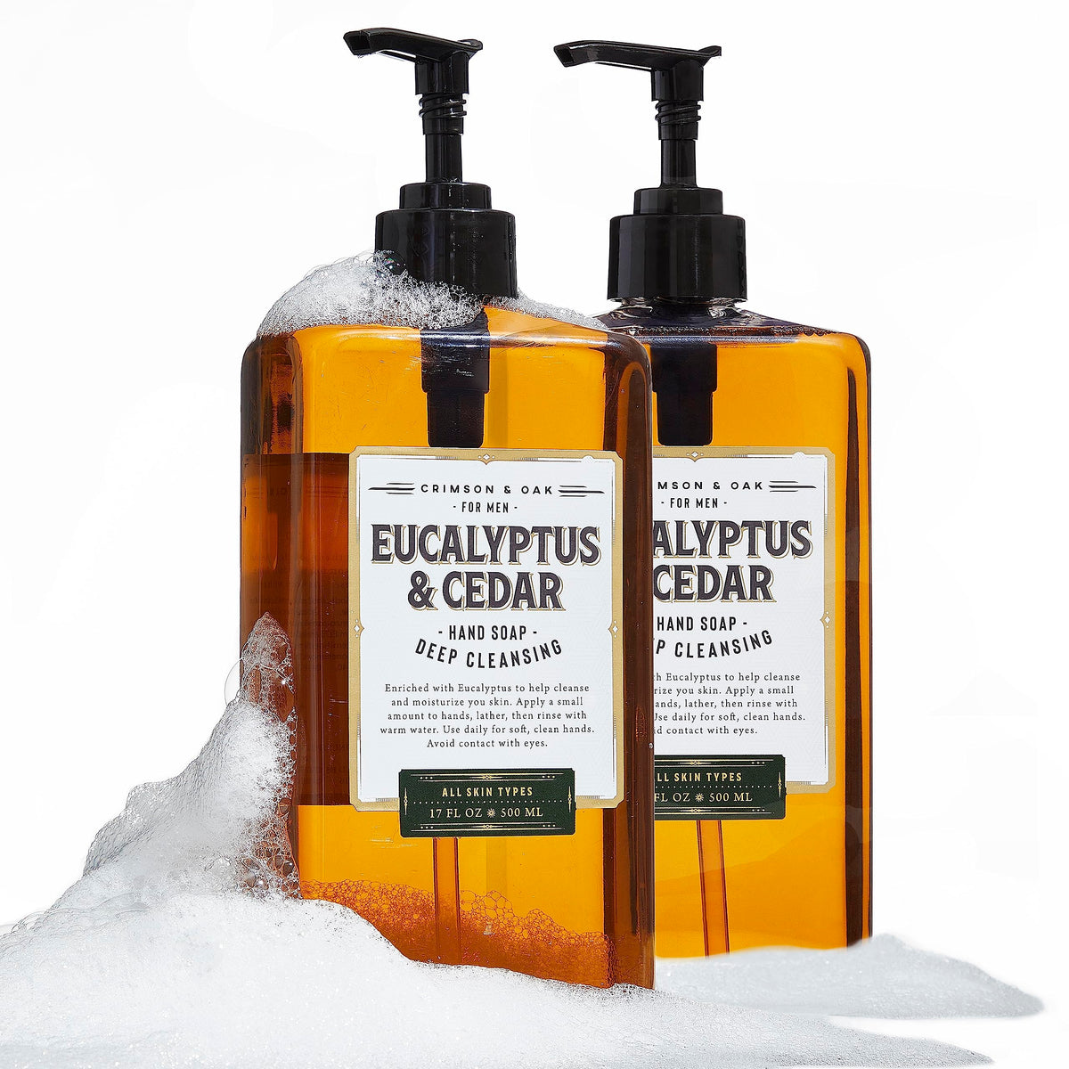 Body Prescriptions Men'S Deep Cleansing Hand Soap, Eucalyptus & Cedar, 17 Fl Oz (Pack Of 2)