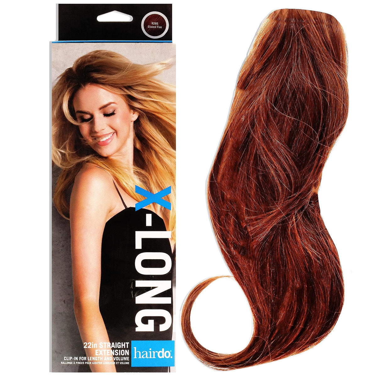 Hairuwear Hairdo 22 Straight Hair Extension GLAZED FIRE