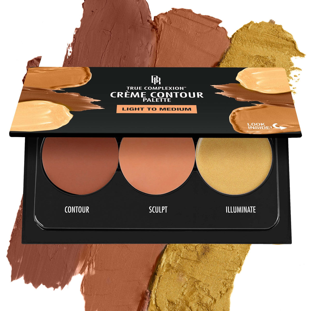 Black Radiance True Complexion Contour Palette, Light To Medium, 7.5G - Flawless Definition