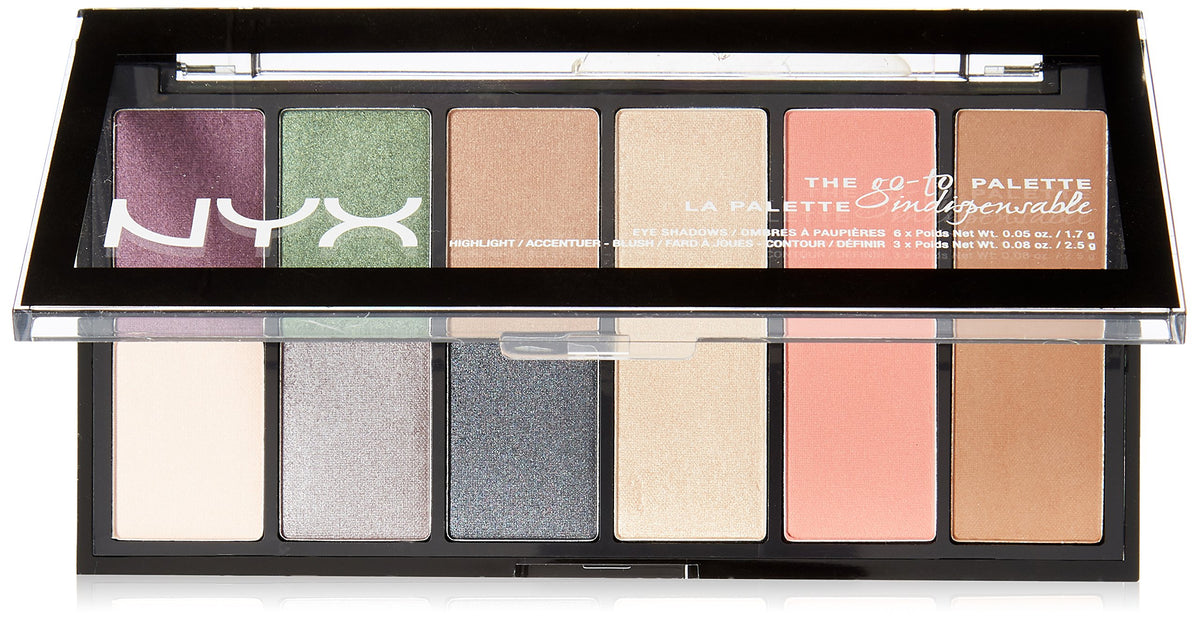 Nyx Professional Makeup Bon Voyage Go-To Palette, 0.54 Ounce Eyeshadow Palette