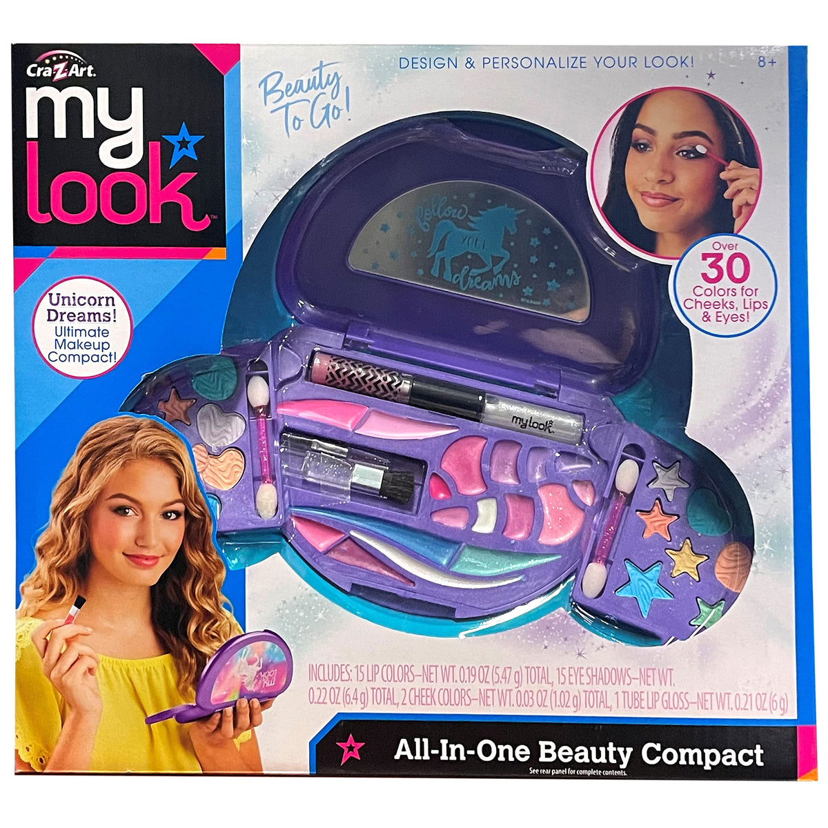 My Look Glitter Makeup Compact, Multicolor, 1 Count, Plastic - Sparkle And Shine!