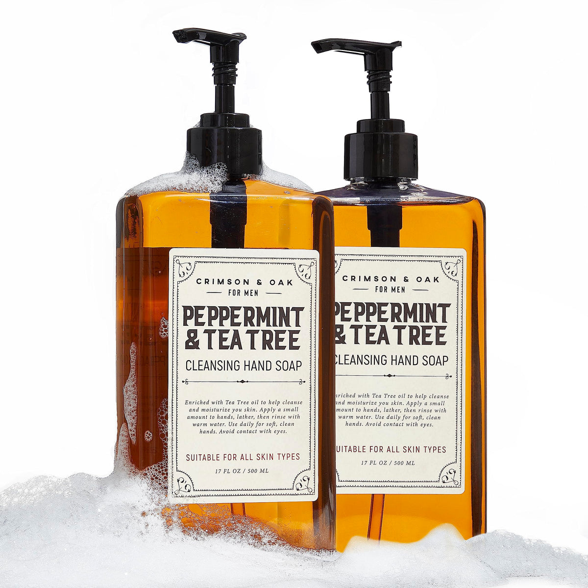 Body Prescriptions Deep Cleansing Hand Soap, Peppermint & Tea Tree, 17 Fl Oz (Pack Of 2)