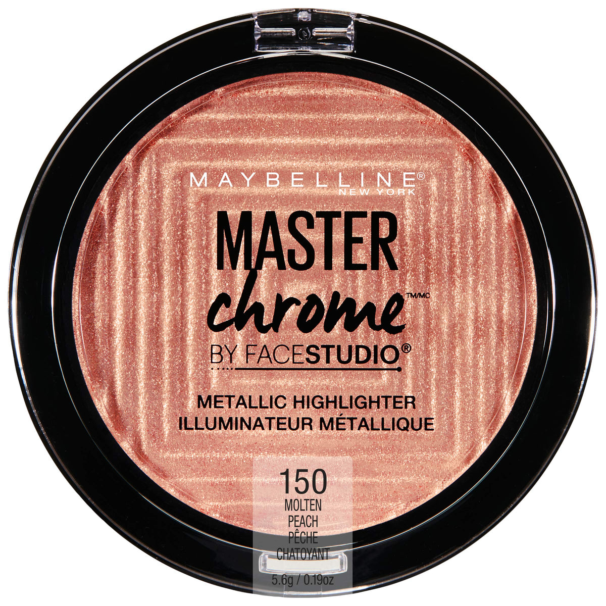 Maybelline Facestudio Master Chrome Highlighter, Molten Peach, 0.19 Oz Makeup