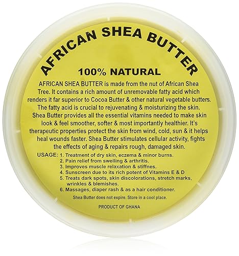 Smellgood African Shea Butter - 32 Oz Moisturizing Natural Skin Care, Yellow