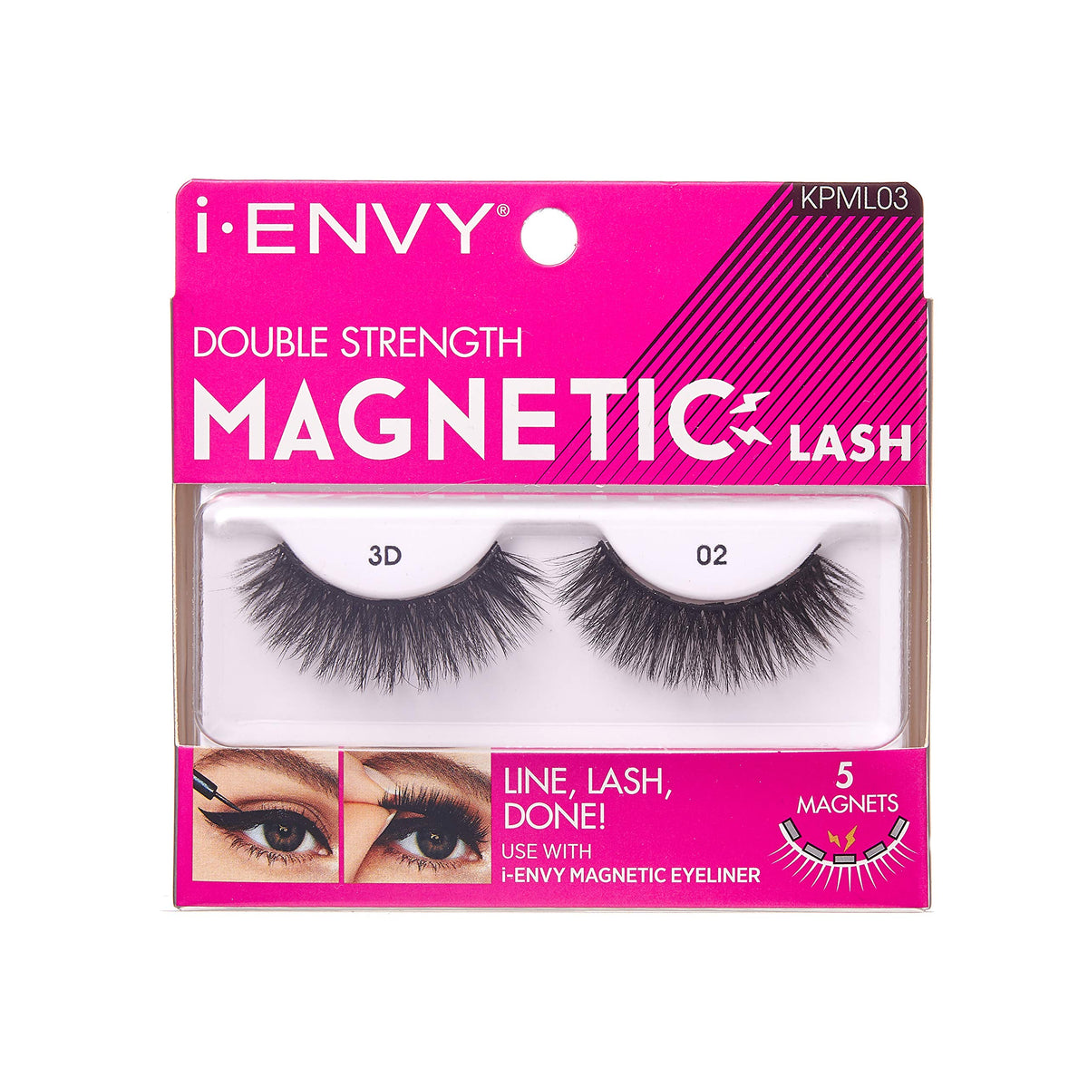 Kiss Kiss I Envy Magnetic 3D Lashes 02 - 1 Count (Pack Of 1)