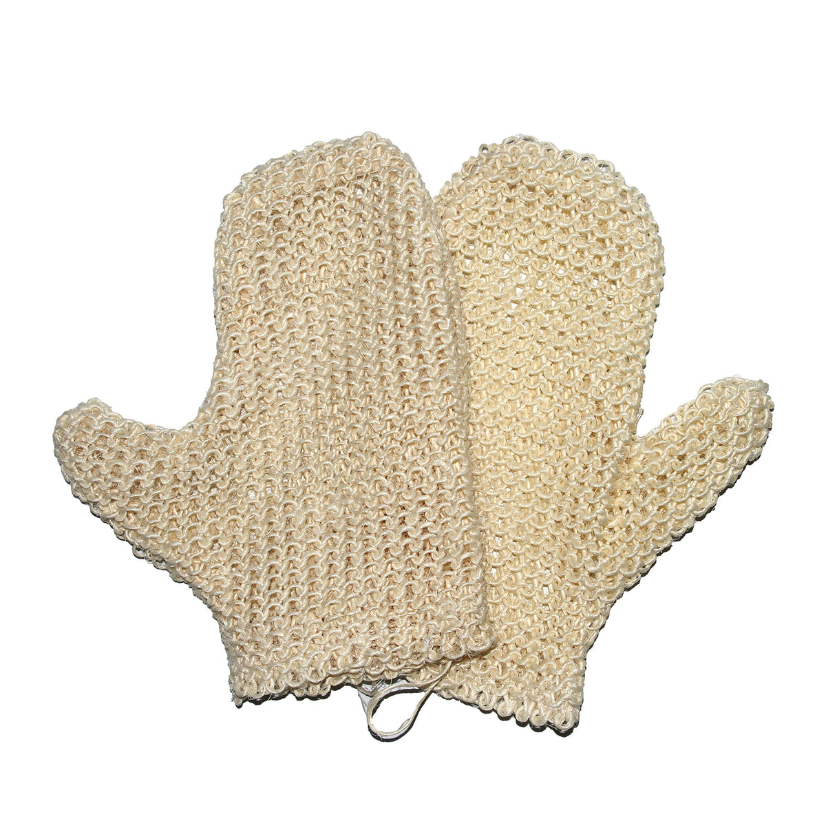 Ttybg Sisal Bath Scrubber Mitts - Eco-Friendly, Anti-Aging, 2 Count, Yellowish White