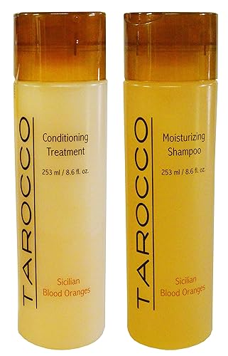 Baronessa Cali Tarocco Hair Care Set - Sicilian Blood Oranges Shampoo & Conditioner 17.2 Fl Oz