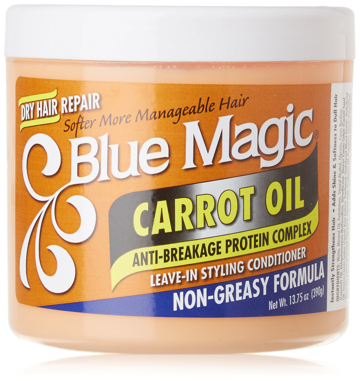 Blue Magic Carrot Oil Leave In Styling Conditioner, 13.75 Oz - Nourishing Hair Care