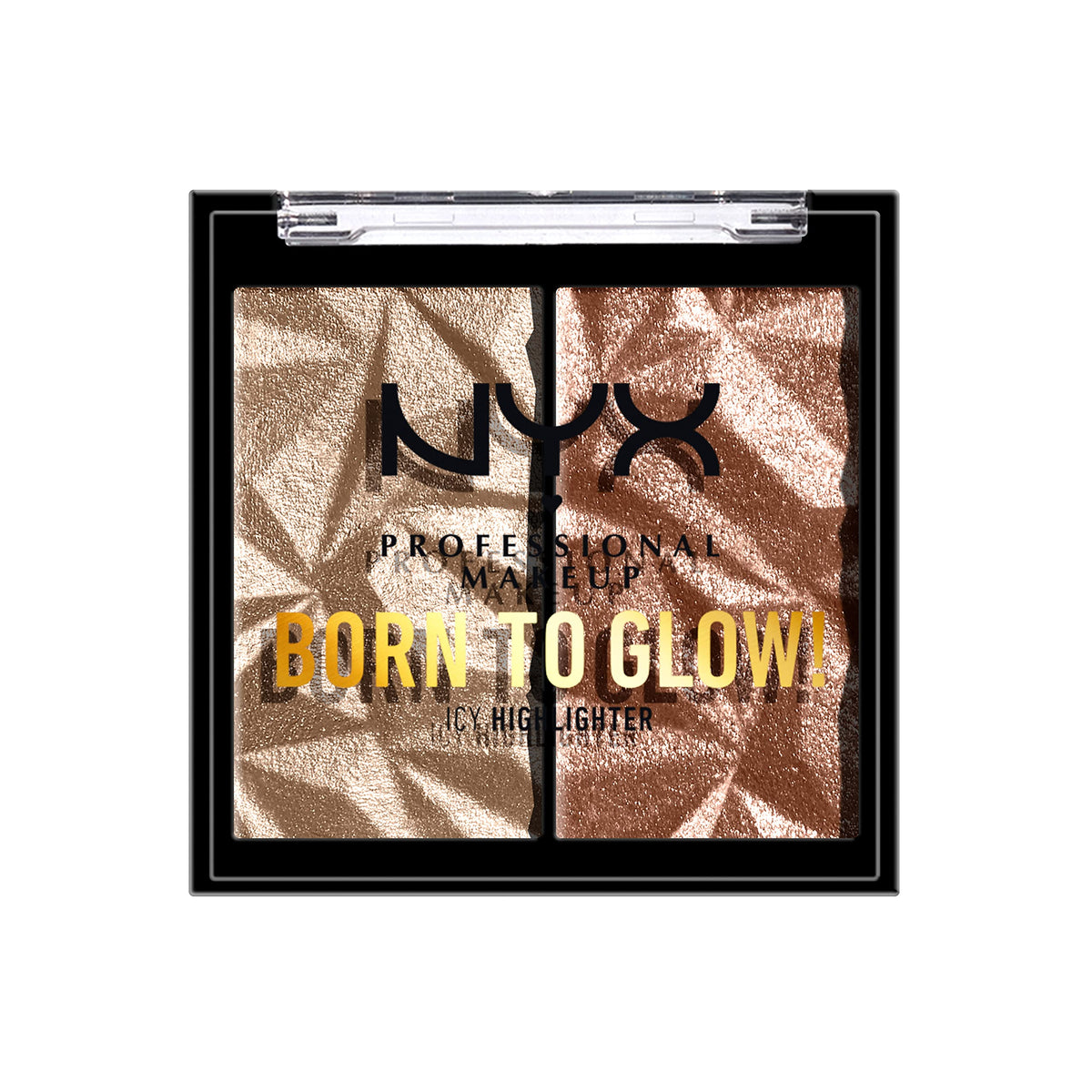 NYX PROFESSIONAL MAKEUP Born To Glow Icy Highlighter Duo - Platinum Status, 1 Count