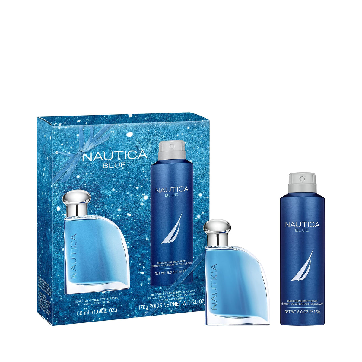 Nautica Blue Men'S Eau De Toilette & Body Spray Gift Set, 3.85 Fl Oz (Pack Of 2)