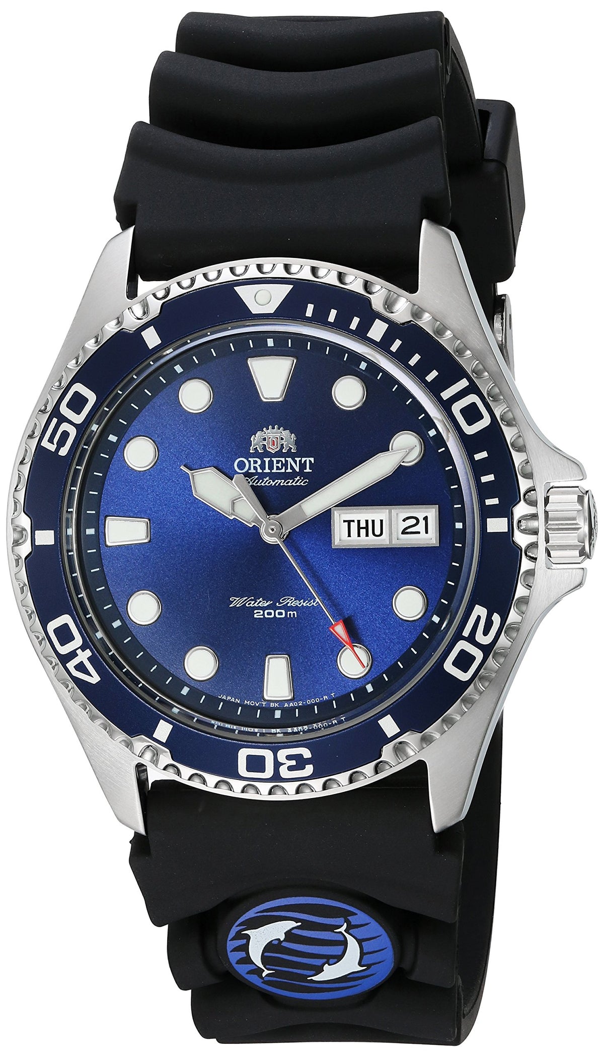 Orient Ray Ii Automatic Diving Watch - Silver-Toned Stainless Steel, Model Faa02008D9